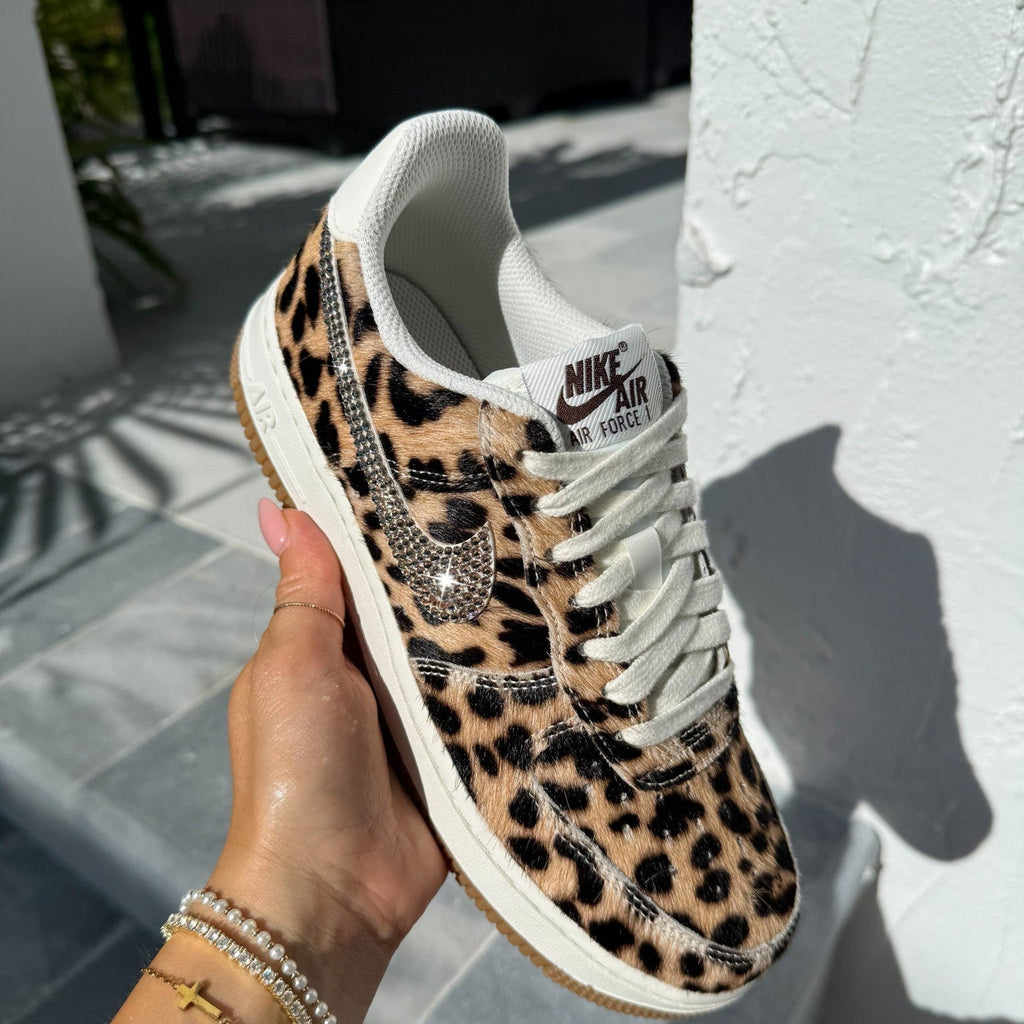 Swarovski x Nike Leopard Air Force 1 Sneakers product image 2, provided for visual reference and product detail review