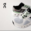 On Cloudrunner 2 Grey/Sage Running Shoes product image 1, provided for visual reference and product detail review