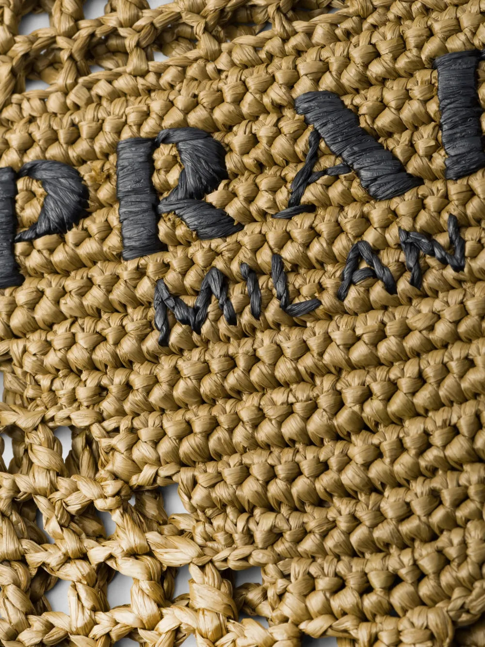 Prada Triangle-Logo Raffia Tote Bag product image 9, provided for visual reference and product detail review