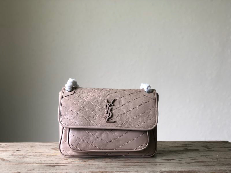 YSL Niki 2830 Shoulder Bag - Grey, 28 cm product image 1, provided for visual reference and product detail review