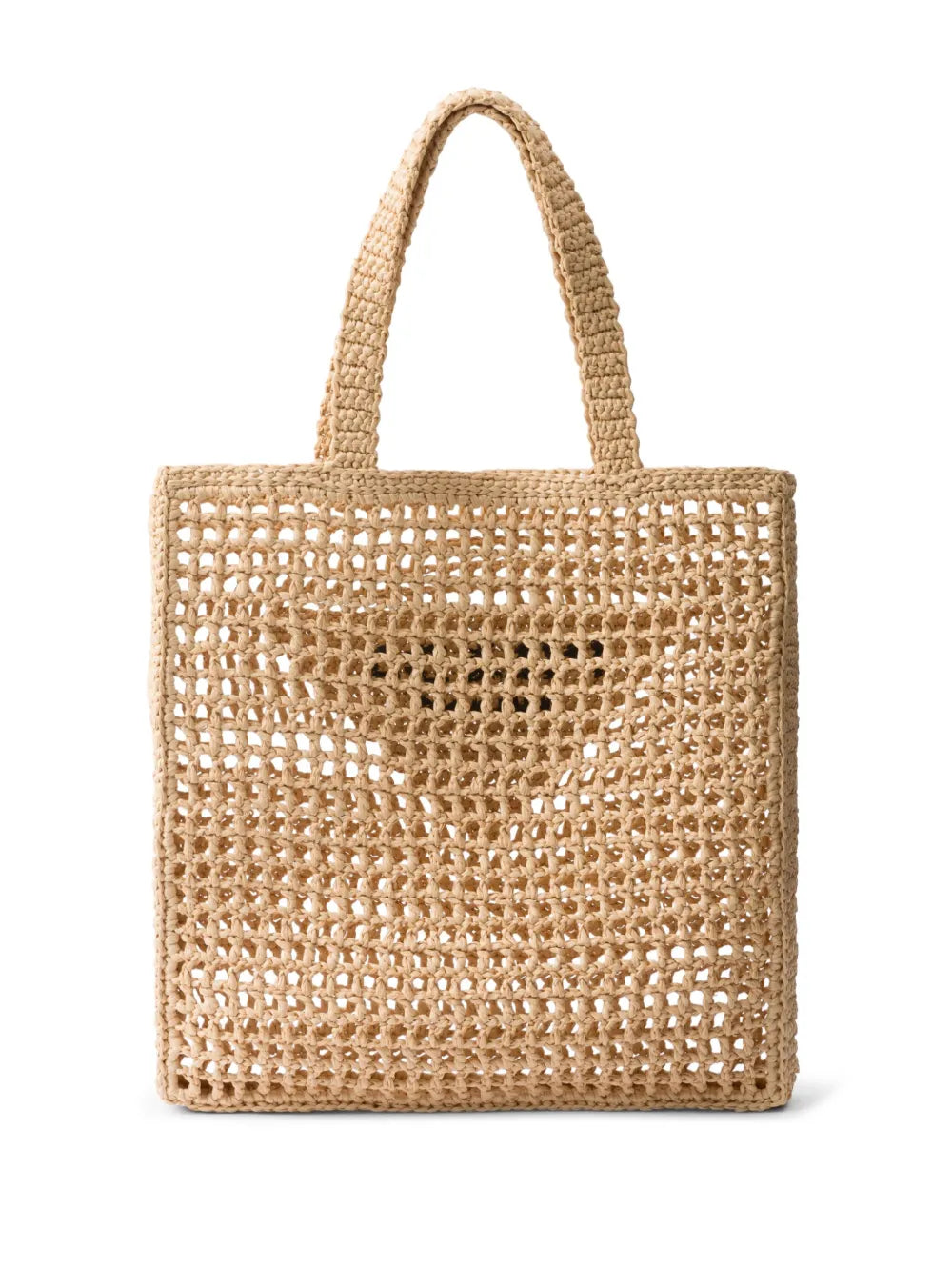 Prada Triangle-Logo Raffia Tote Bag product image 3, provided for visual reference and product detail review