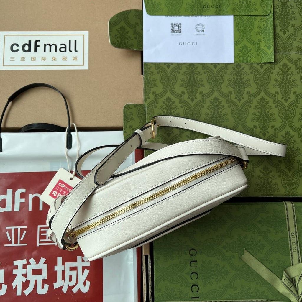Gucci Blondie Small Shoulder White Leather Bag product image 3, provided for visual reference and product detail review