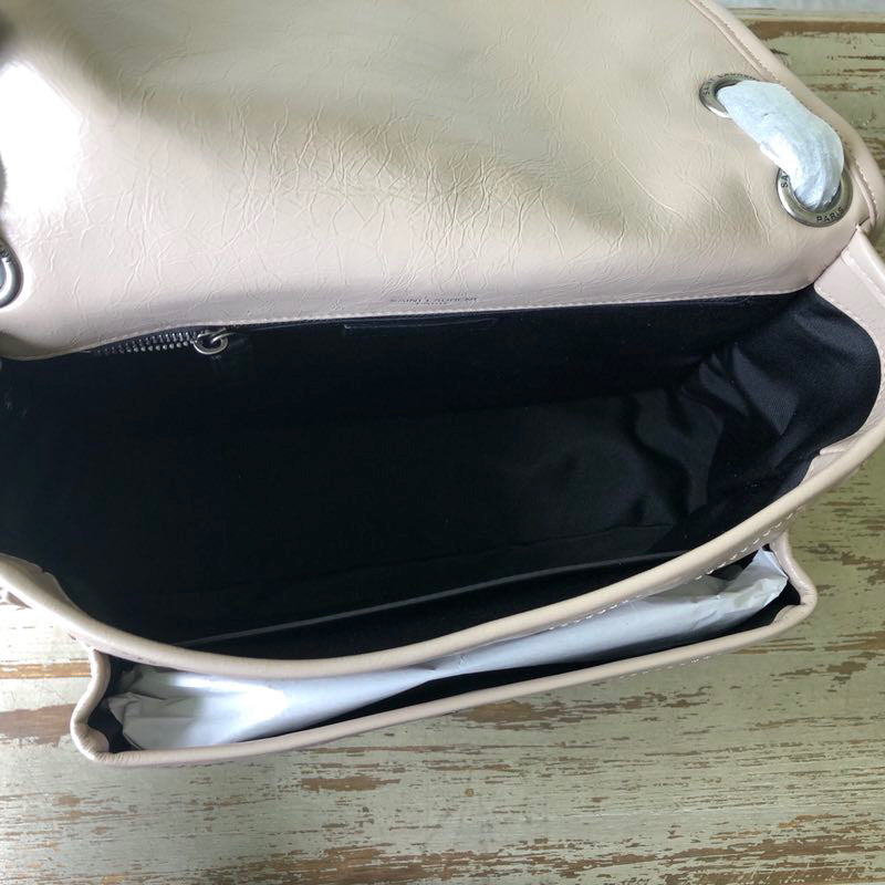 YSL Niki 2830 Shoulder Bag - Grey, 28 cm product image 2, provided for visual reference and product detail review