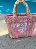 Prada Raffia Bag - Pink product image 1, provided for visual reference and product detail review