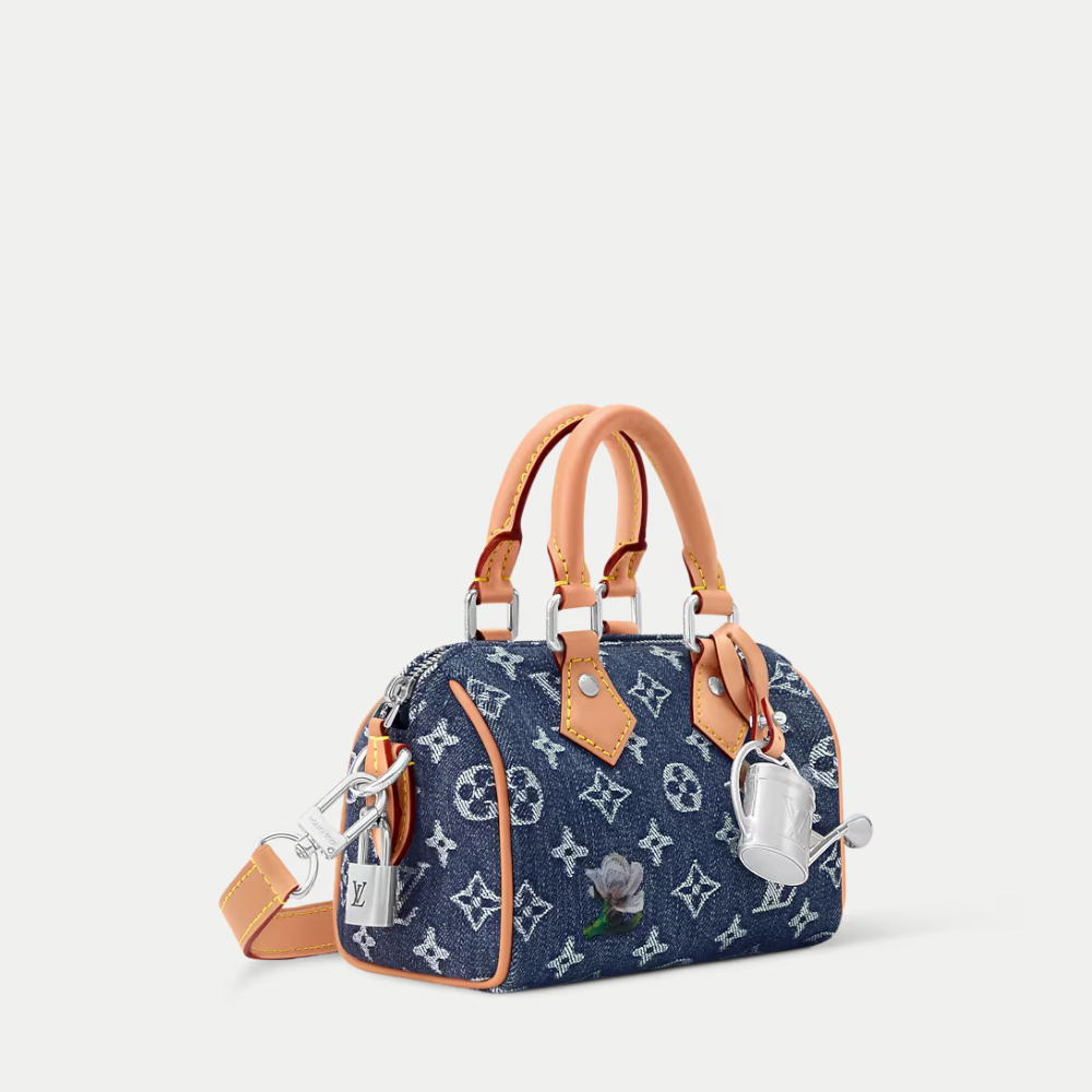 LV Speedy 18 Bandoulière Handbag - Blue product image 2, provided for visual reference and product detail review