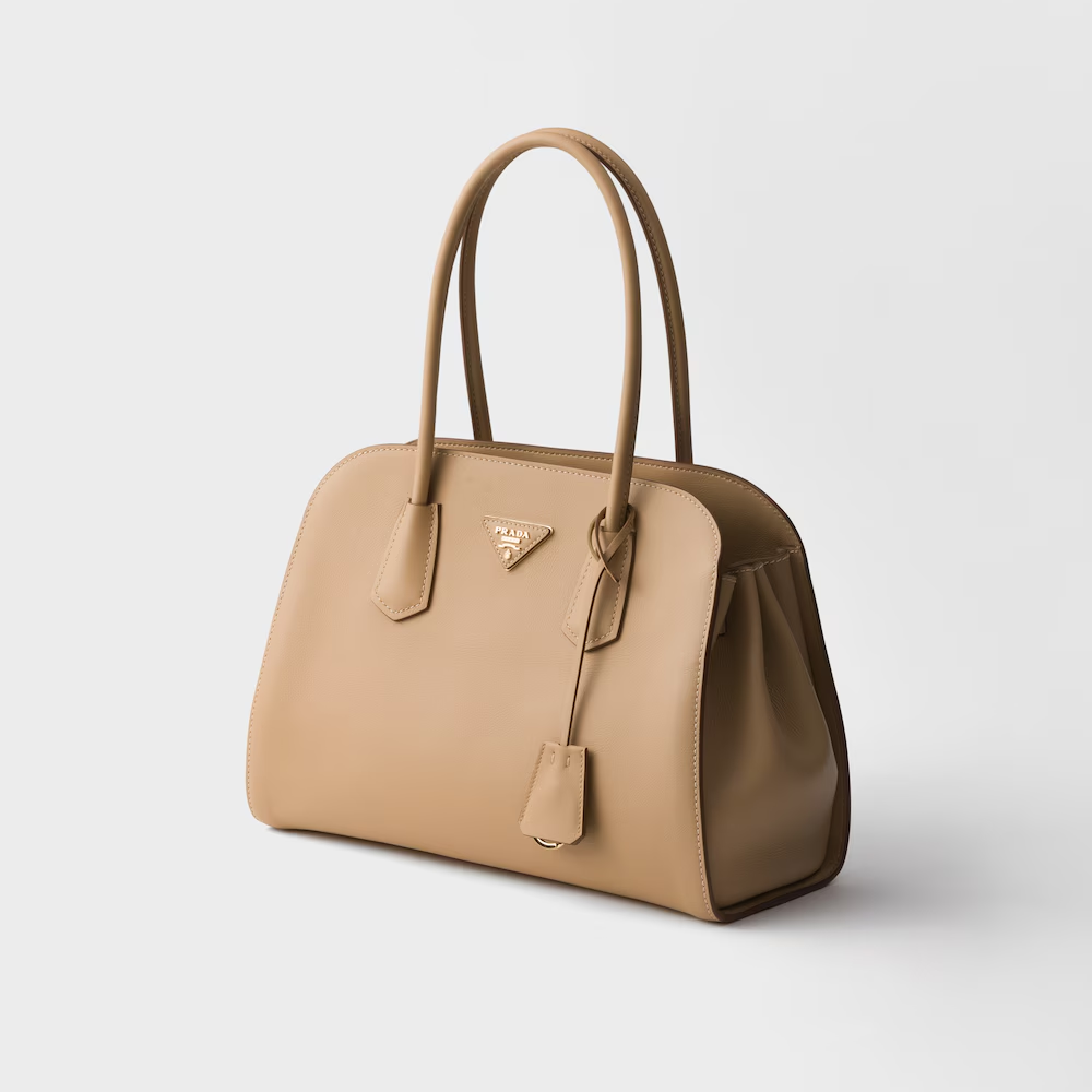 Prada Medium Leather Tote Bag product image 2, provided for visual reference and product detail review