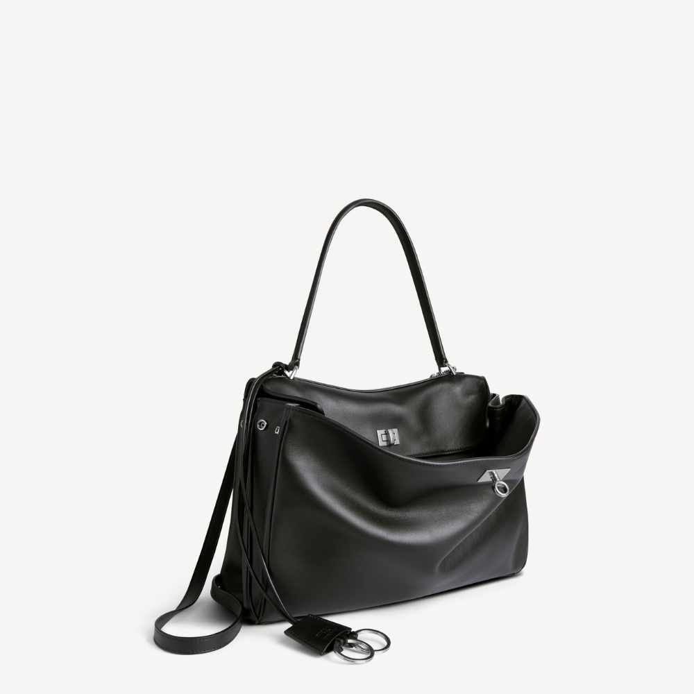 Balenciaga Women Rodeo Handbag Medium - Black product image 2, provided for visual reference and product detail review