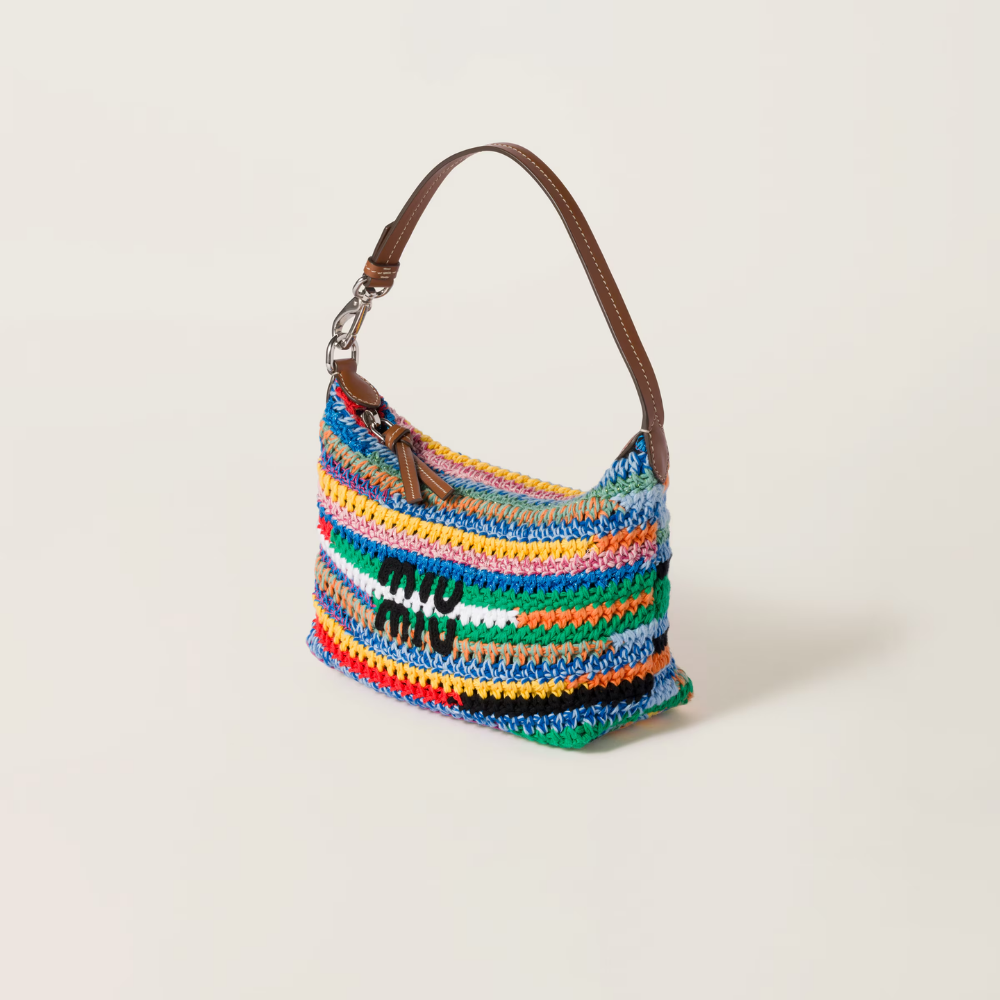 Miu Miu Multicolored Crochet Pouch product image 2, provided for visual reference and product detail review