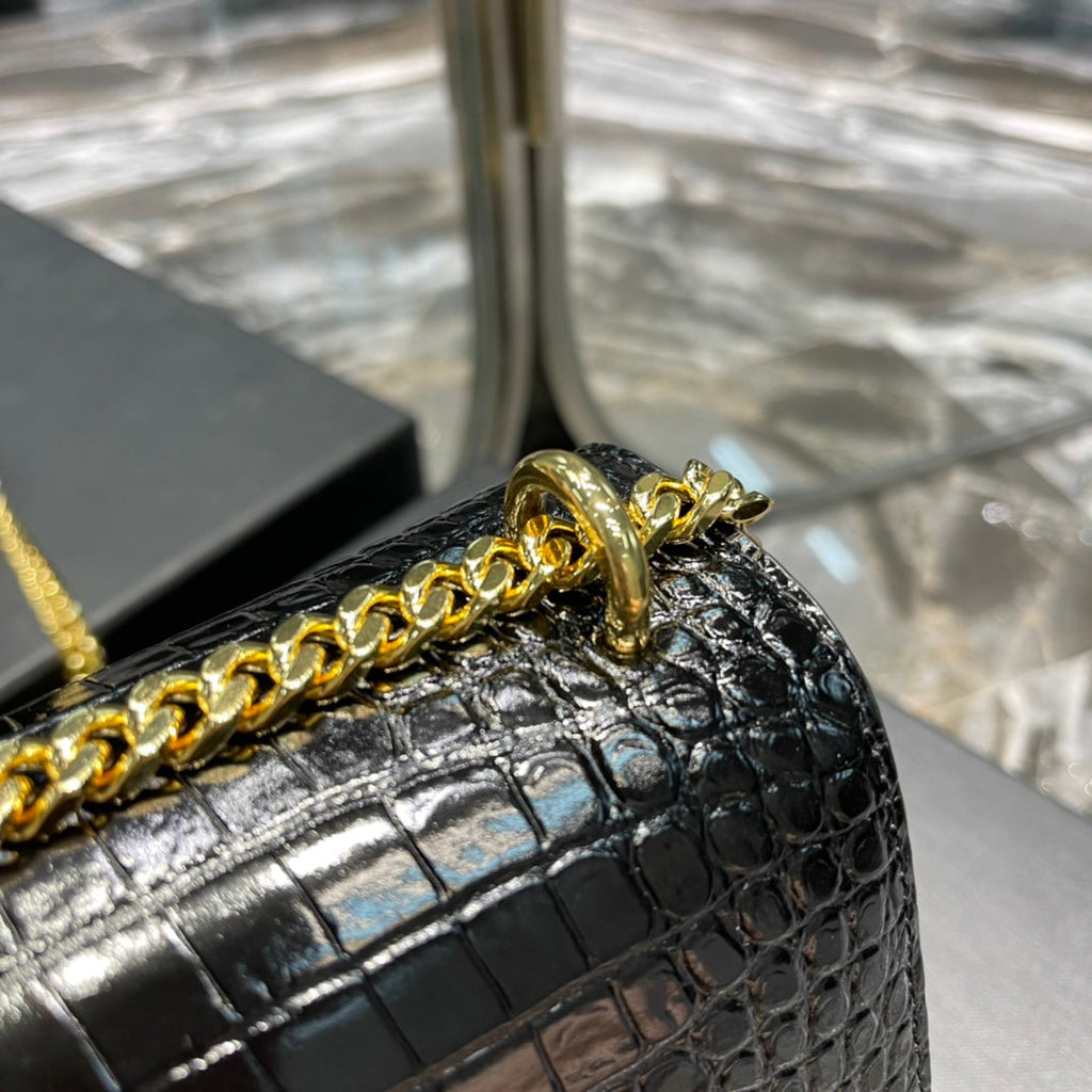 YSL Sunset Bag Small - Black product image 4, provided for visual reference and product detail review