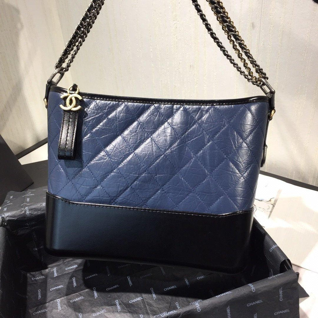 Chanel's Gabrielle Large Hobo Bag - Blue & Brown product image 1, provided for visual reference and product detail review