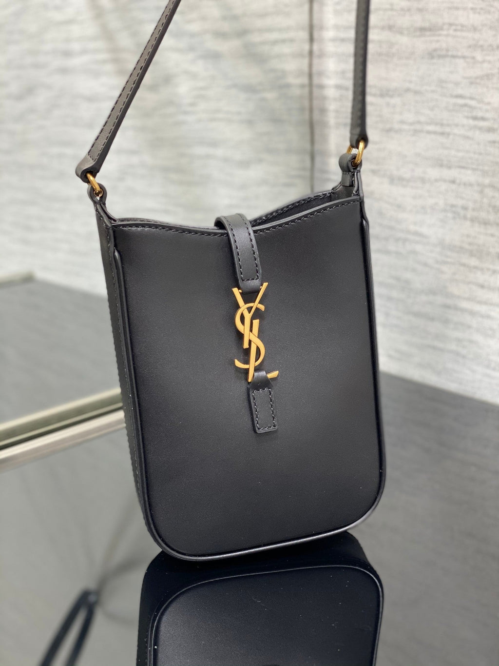 YSL Le 5 a 7 Mini Black Bag product image 7, provided for visual reference and product detail review