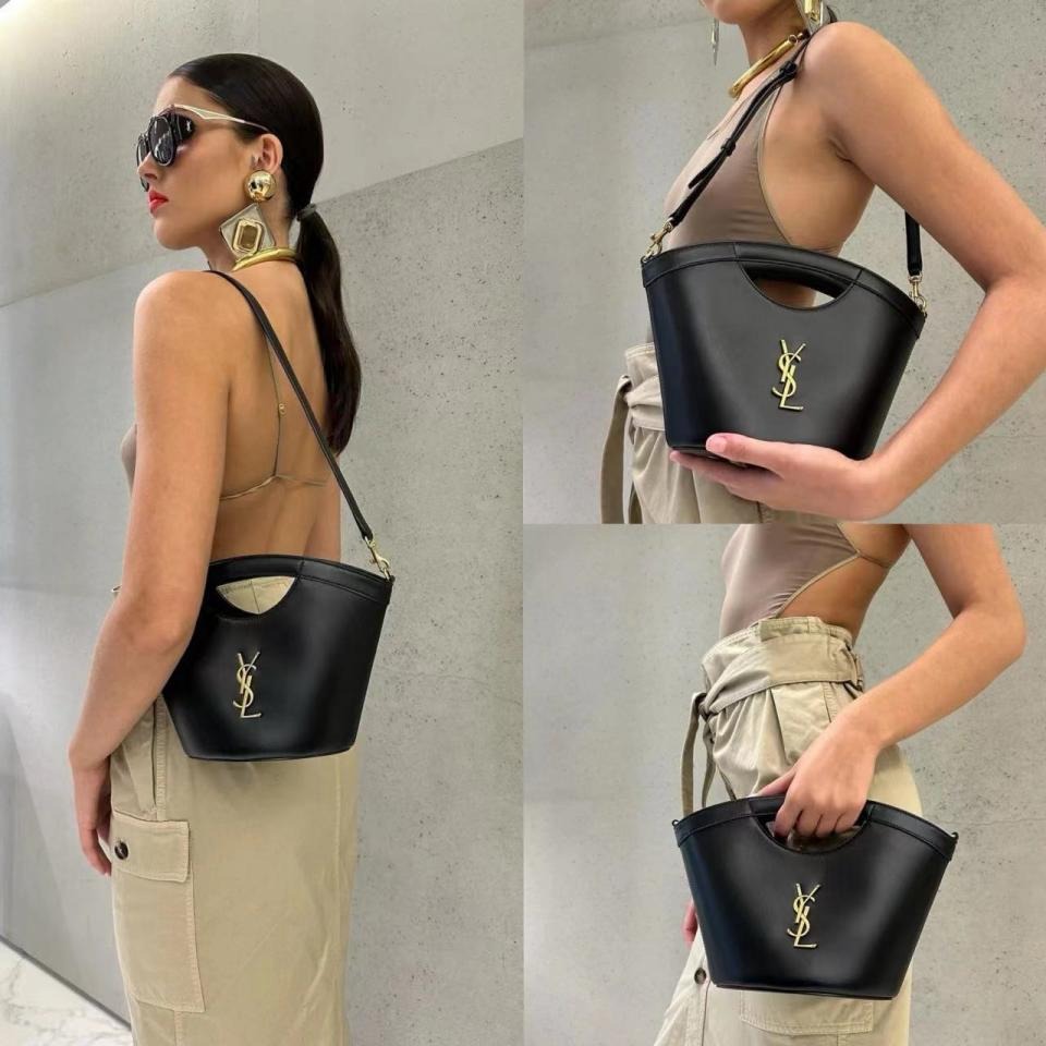 Saint Laurent Celia Mini Tote - Black product image 2, provided for visual reference and product detail review