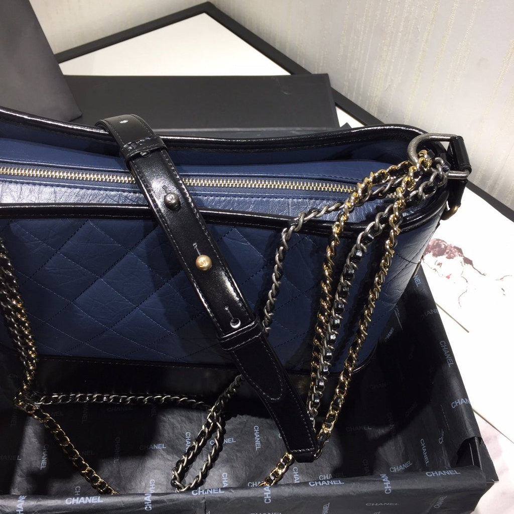 Chanel's Gabrielle Large Hobo Bag - Blue & Brown product image 5, provided for visual reference and product detail review
