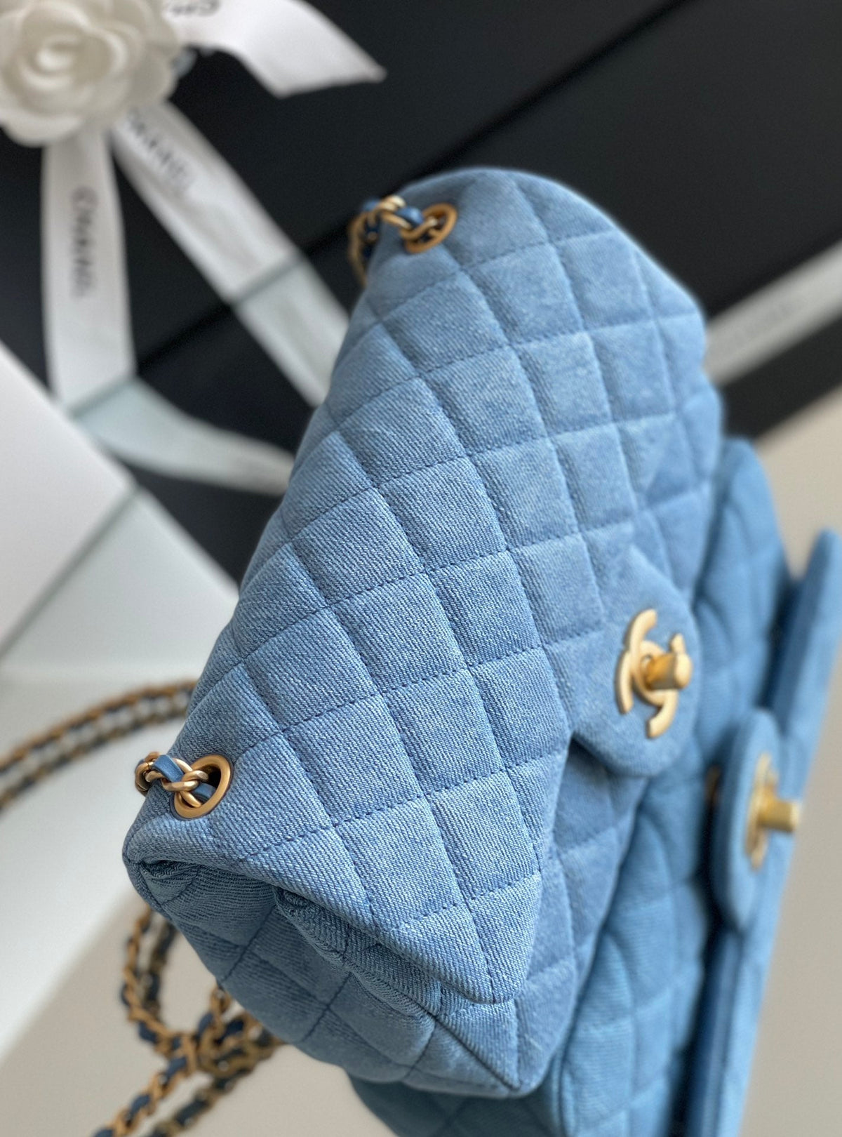 Chanel Denim Flap Bag - Blue product image 6, provided for visual reference and product detail review