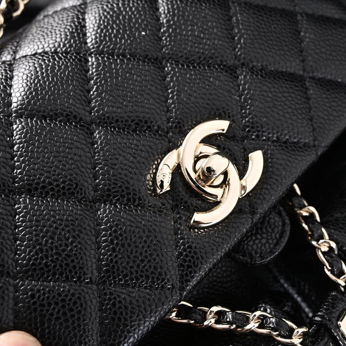 Chanel Duma Backpack – Black Quilted Lambskin with Gold-Tone Hardware (24A Collection) product image 3, provided for visual