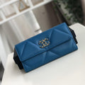 Chanel 19 Quilted Flap Wallet product image 1, provided for visual reference and product detail review