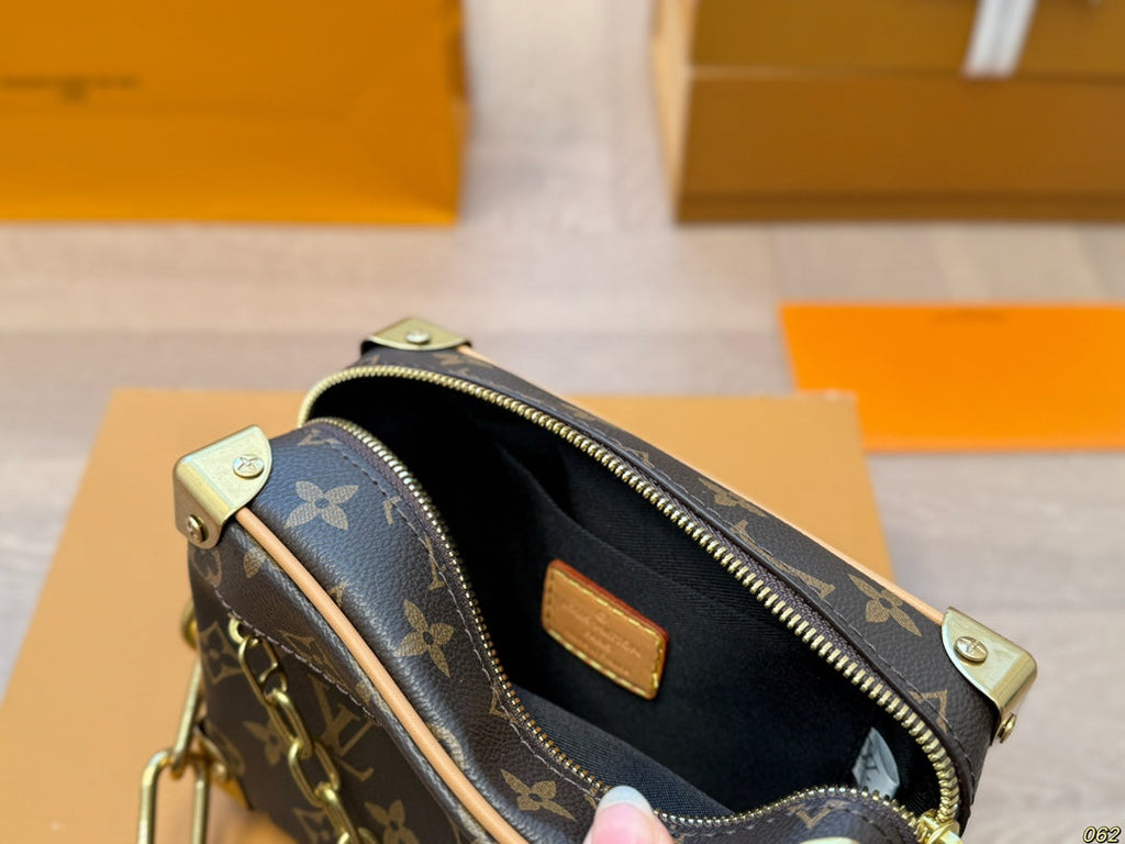 Louis Vuitton LV Soft Trunk Box Bag Satchel Bag - Brown product image 4, provided for visual reference and product detail
