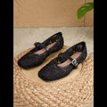 Dolce Lace Flats - Black product image 1, provided for visual reference and product detail review