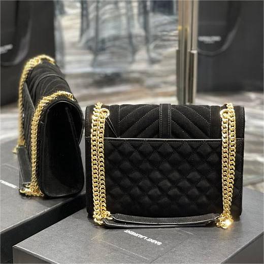 YSL Envelope Bag 24CM - Black product image 2, provided for visual reference and product detail review