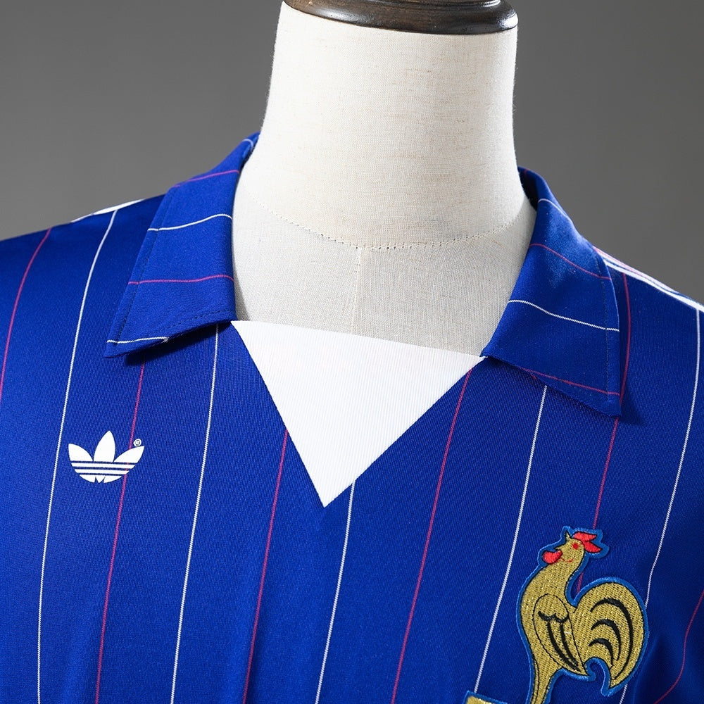 Retro France Home Jersey 1980-1982 Long Sleeves Football product image 6