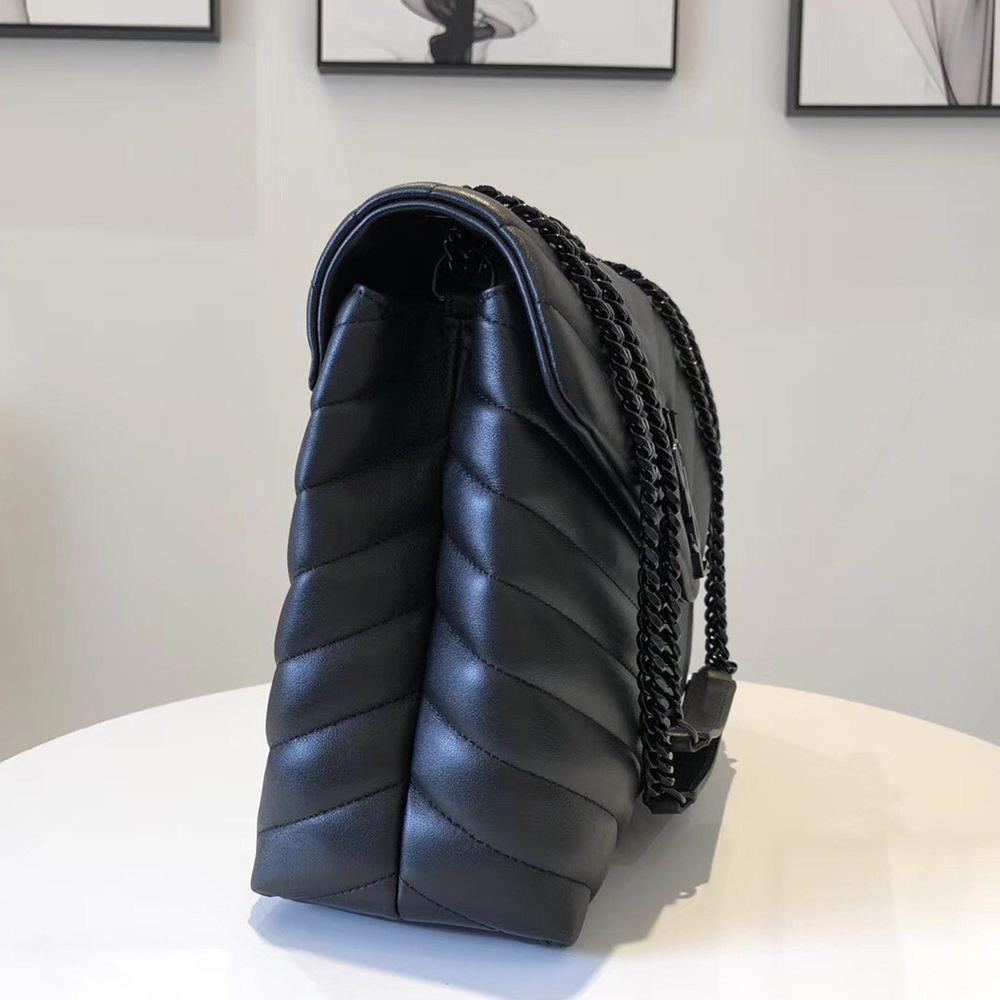 YSL Loulou Small Bag - Nero (Black) product image 7, provided for visual reference and product detail review
