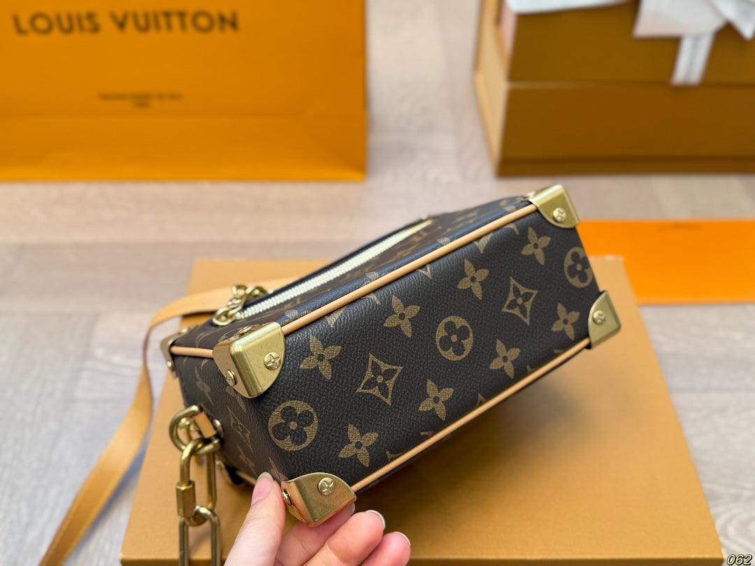 Louis Vuitton LV Soft Trunk Box Bag Satchel Bag - Brown product image 8, provided for visual reference and product detail