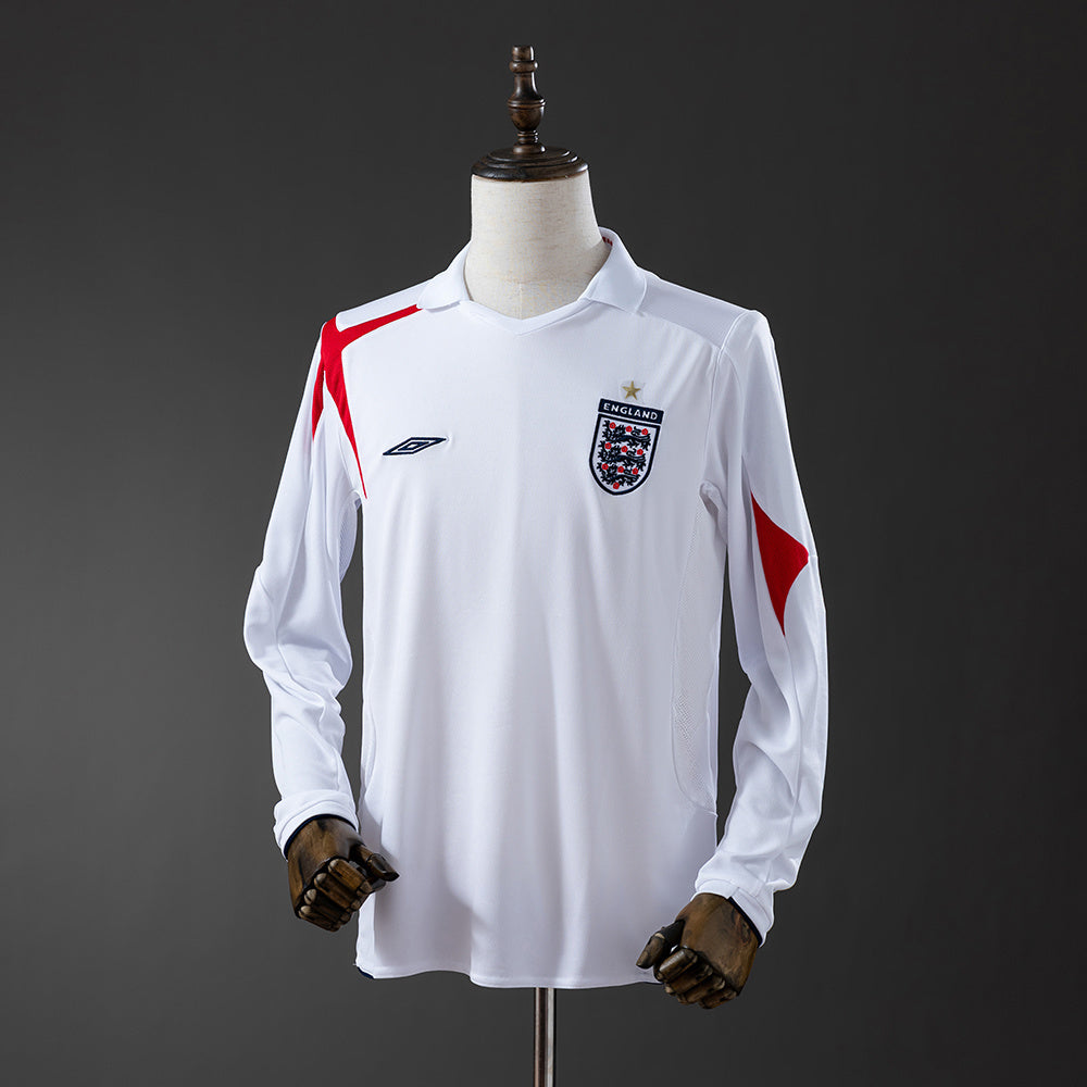 England Jersey 2006 Retro Home Football Kit Long Sleeves product image 1
