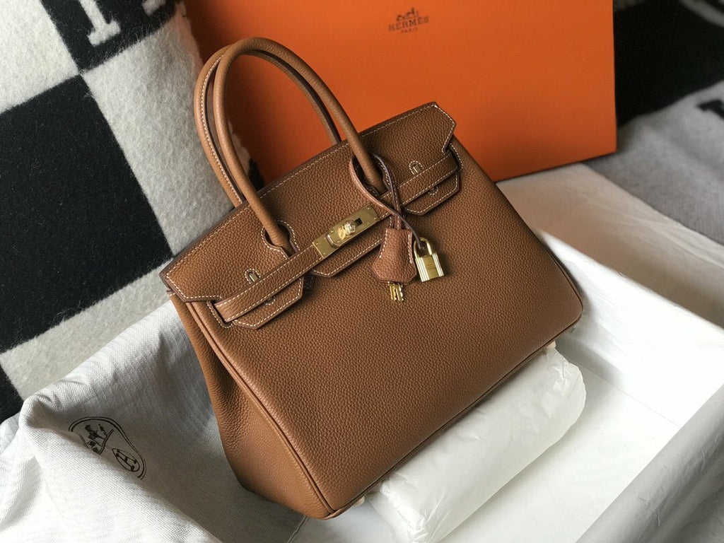 Hermes Hms Handle Bag 30cm Brown product image 1, provided for visual reference and product detail review