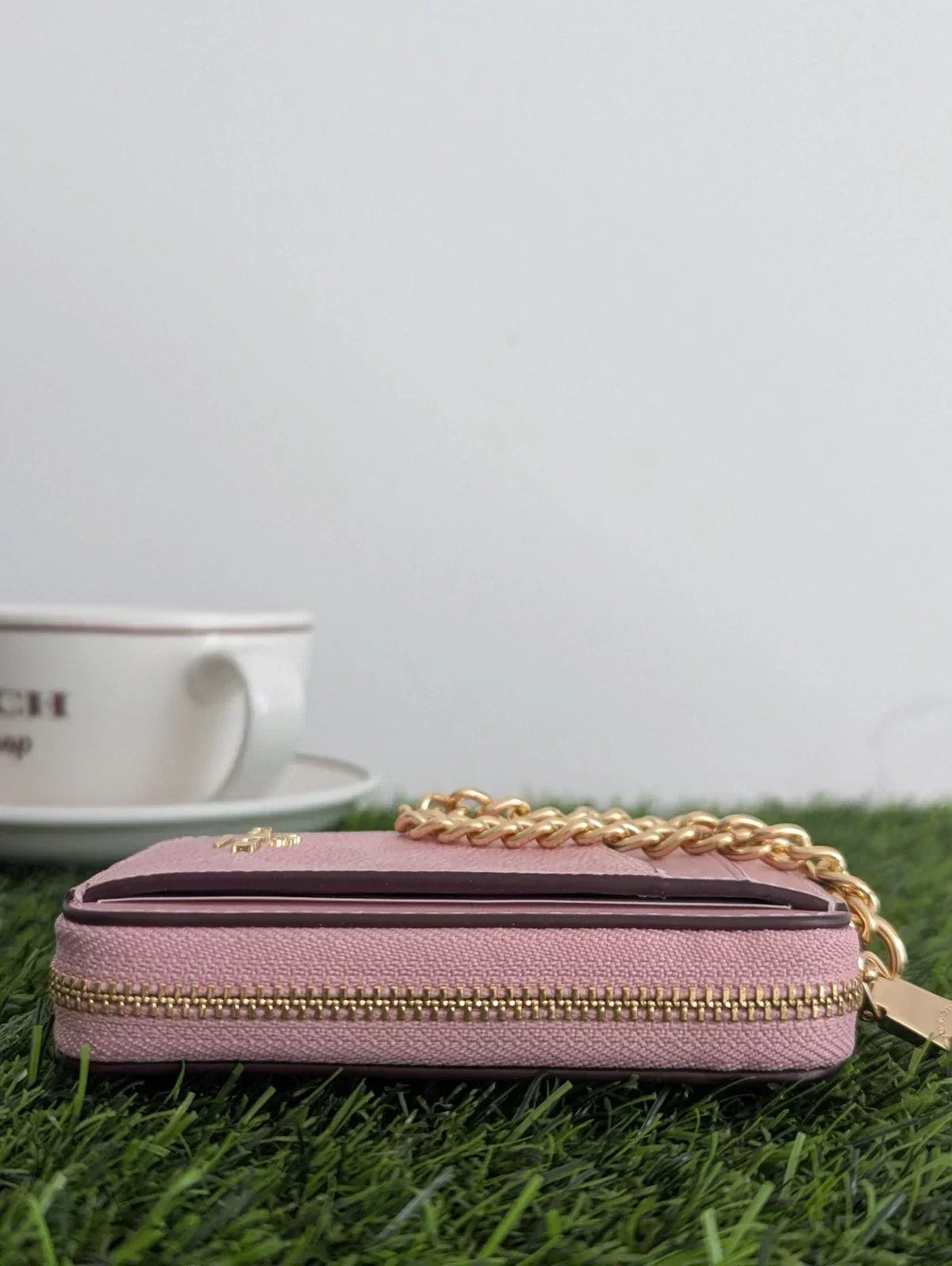 Coach Card Holder Powder Pink product image 3, provided for visual reference and product detail review