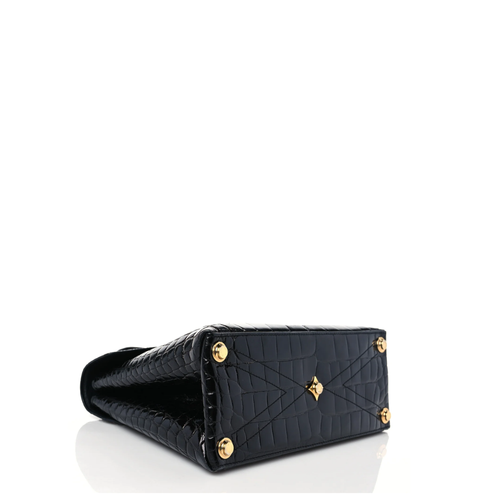 LV Rose Des Vents Mini Handbag - Alligator Matte Black product image 3, provided for visual reference and product detail