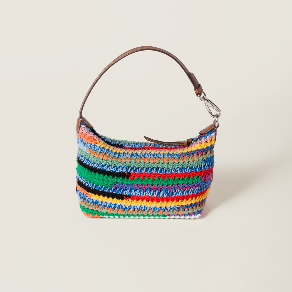 Miu Miu Multicolor Crochet Pouch - Multicolored product image 3, provided for visual reference and product detail review
