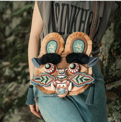 Tiger Head Mini Shoulder Bag product image 2, provided for visual reference and product detail review