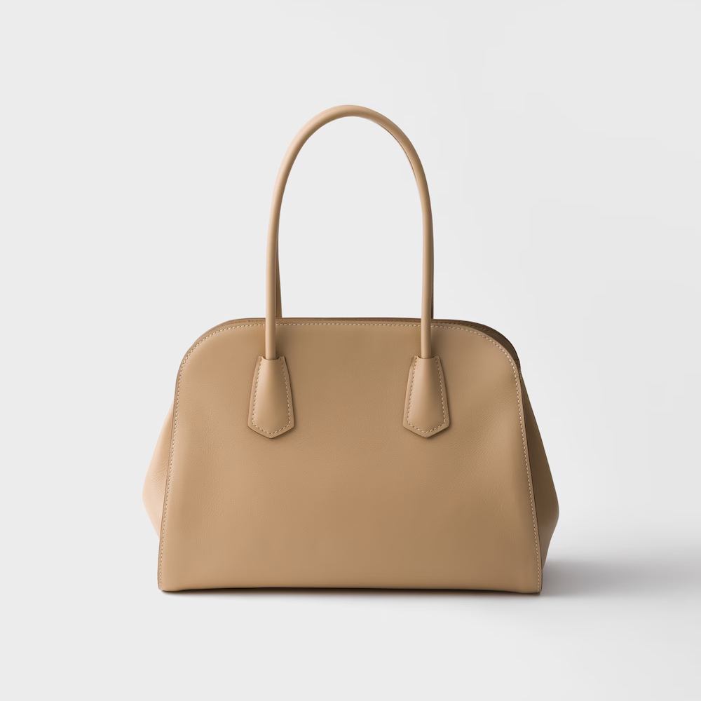 Prada Medium Leather Tote Bag product image 3, provided for visual reference and product detail review