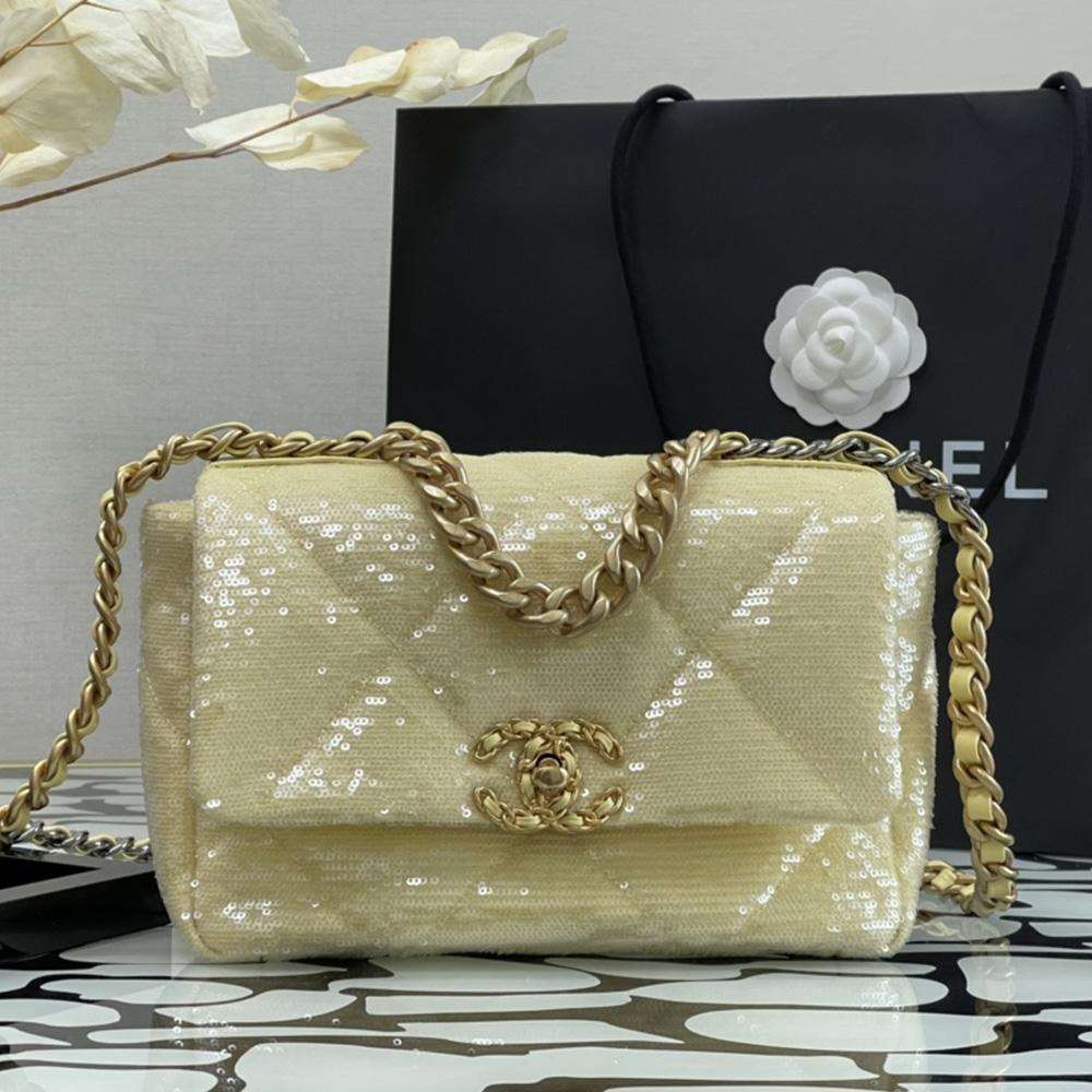 Chanel 19 Sequin Flap Bag product image 1, provided for visual reference and product detail review