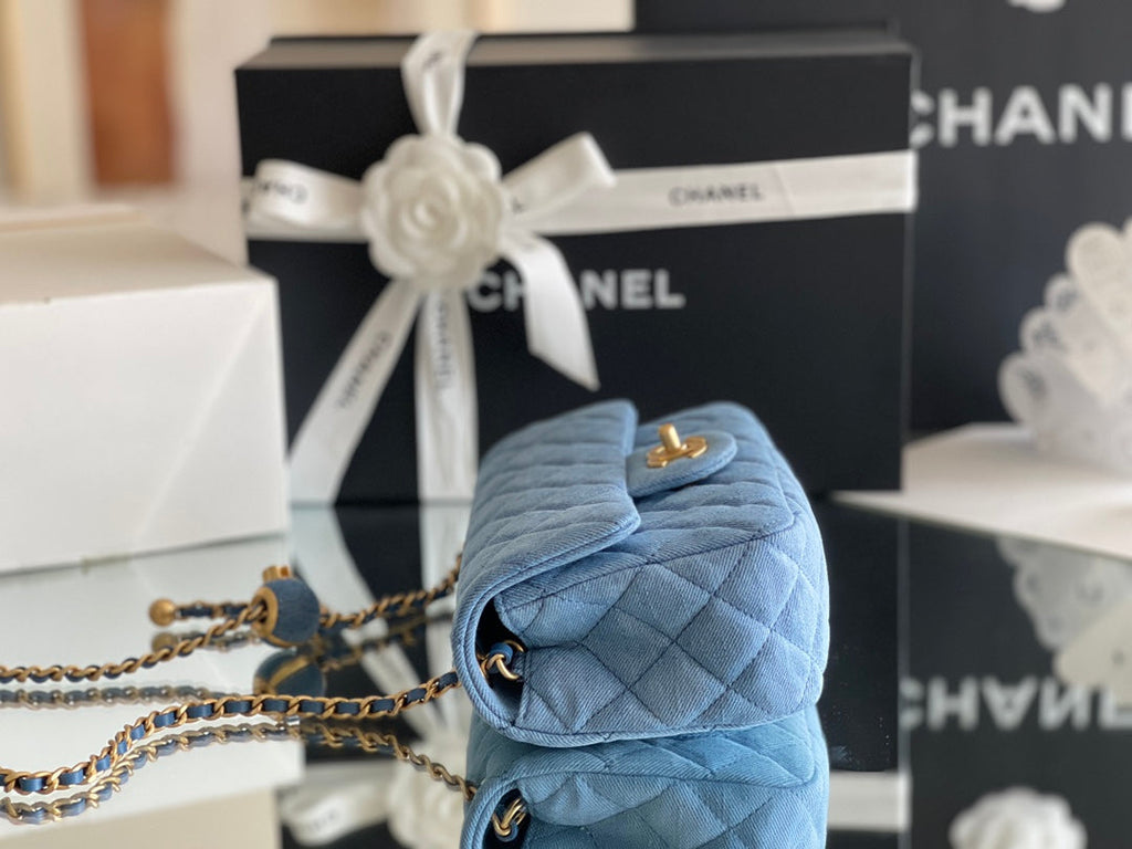 Chanel Denim Flap Bag - Blue product image 4, provided for visual reference and product detail review