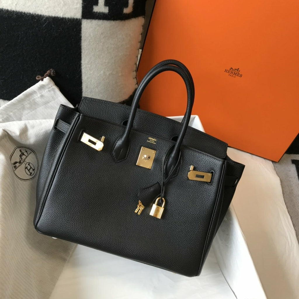 Hermes Handle Bag 30cm Black product image 4, provided for visual reference and product detail review