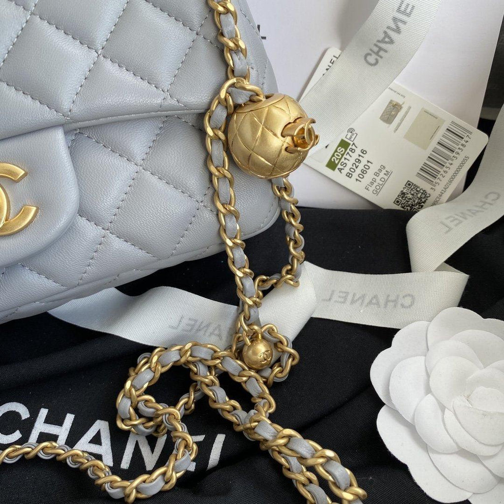 Chanel Pearl Crush Mini Flap Bag Gray product image 7, provided for visual reference and product detail review