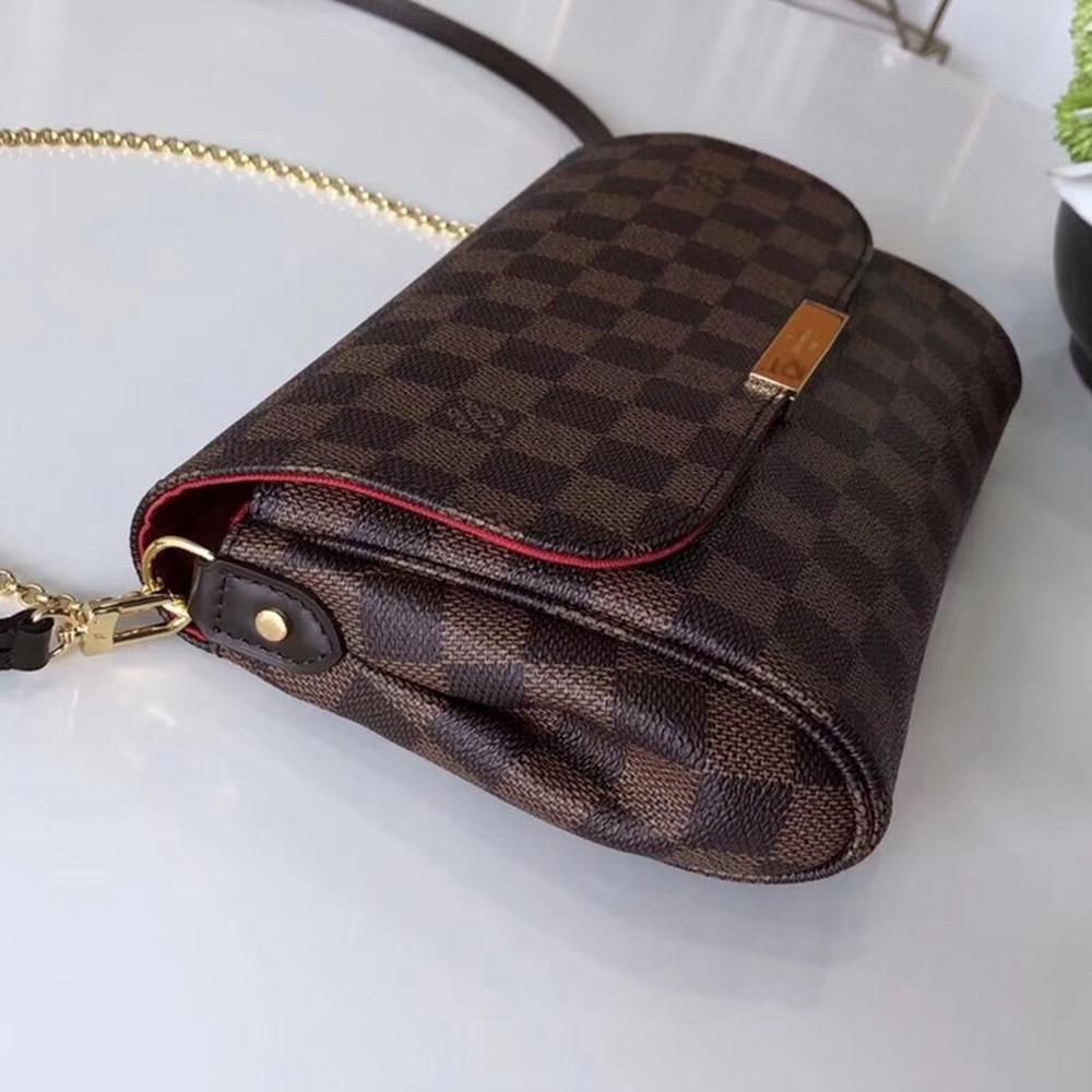 LV Favorite MM Damier Ebene Shoulder Bag product image 3, provided for visual reference and product detail review
