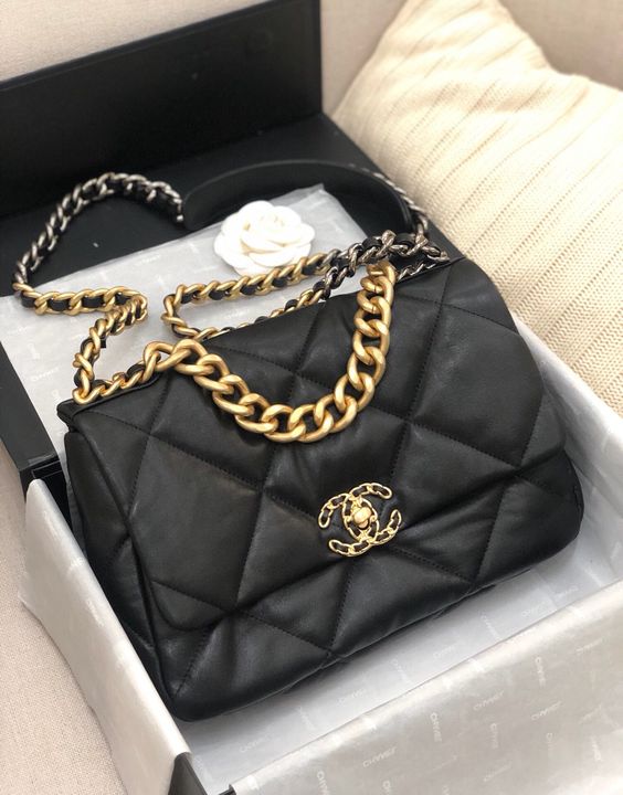 Chanel 19 Bag 30cm - Black product image 2, provided for visual reference and product detail review