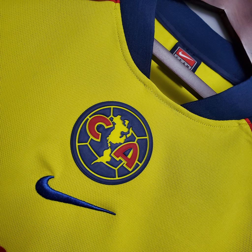 Retro Club America Jersey 2001-02 Home Yellow Football Kit product image 2
