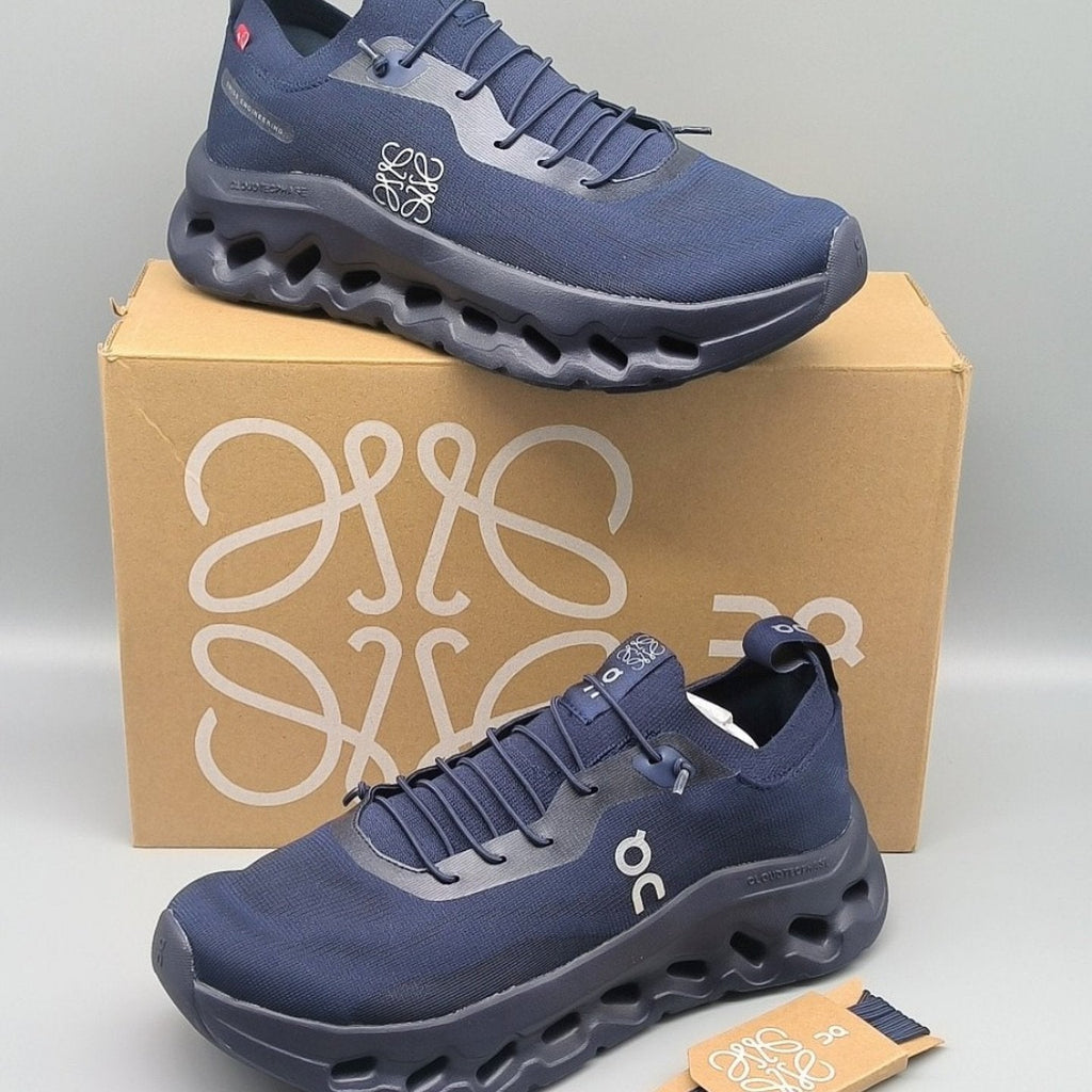 LOEWE x On Cloud Dark Blue Lifestyle Sneakers product image 1, provided for visual reference and product detail review
