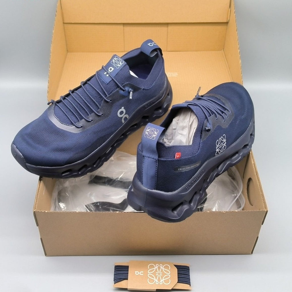 LOEWE x On Cloud Dark Blue Lifestyle Sneakers product image 2, provided for visual reference and product detail review