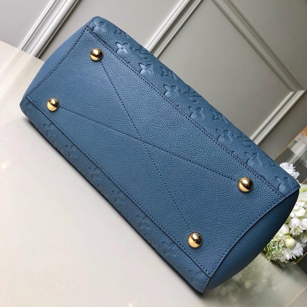Louis Vuitton Montaigne MM Blue Handbag product image 3, provided for visual reference and product detail review