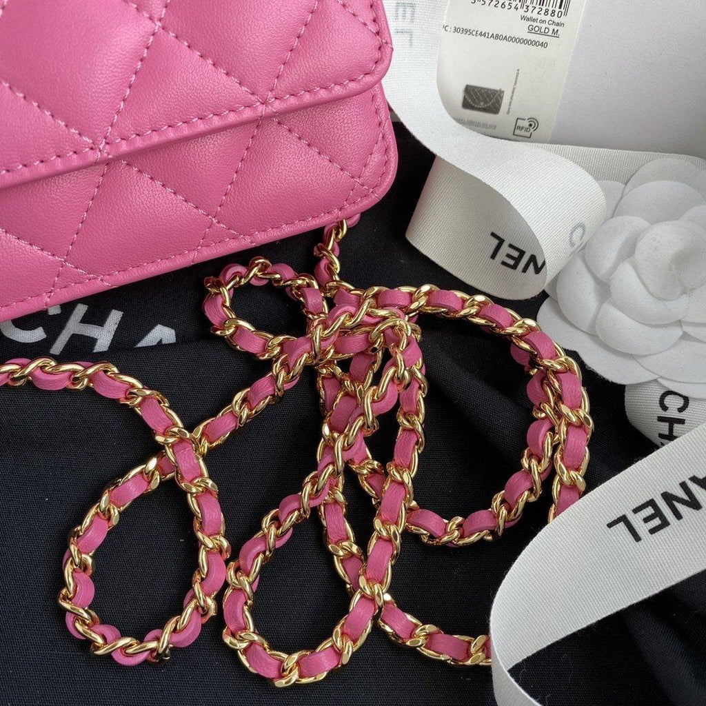 Chanel Wallet On Chain Pink product image 5, provided for visual reference and product detail review