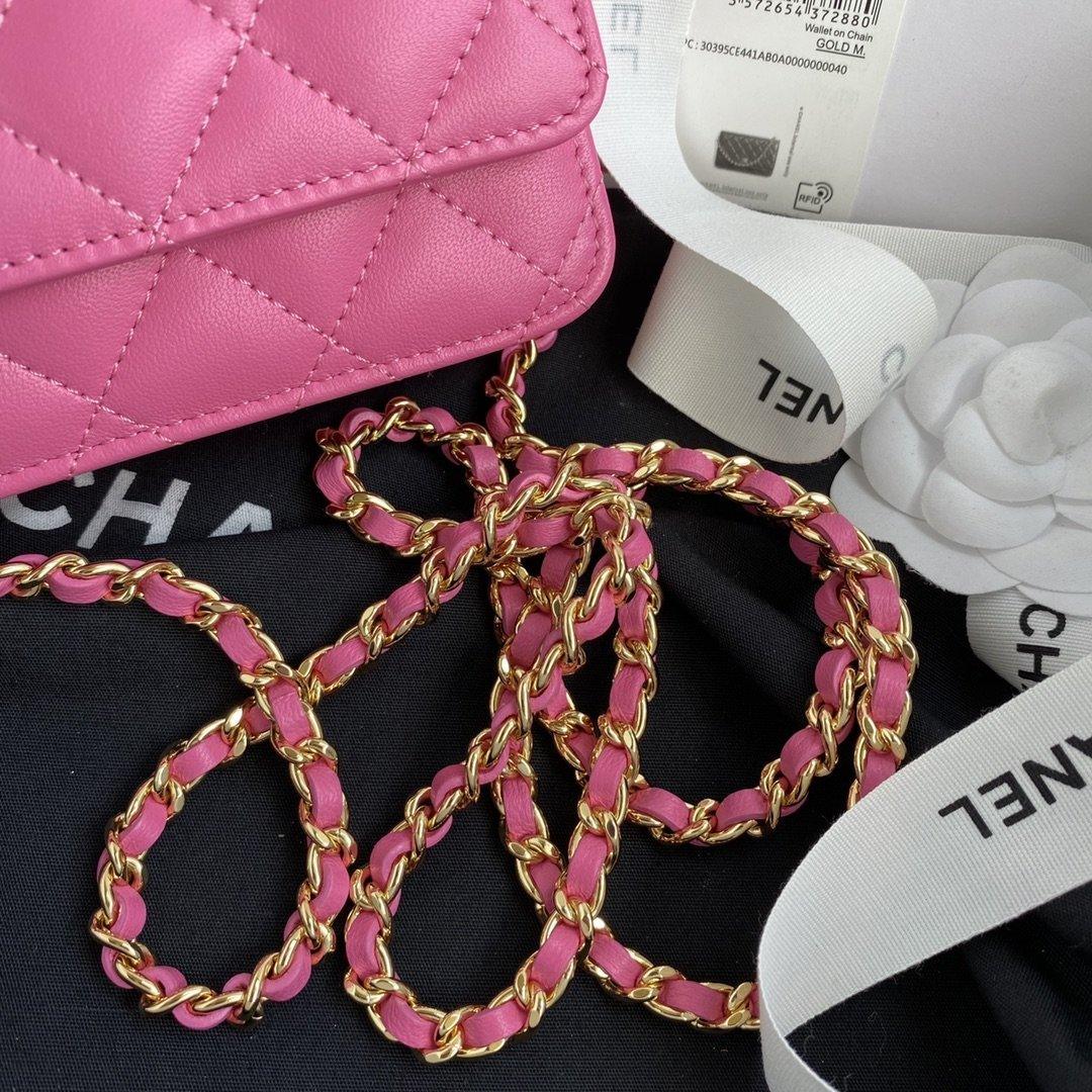 Chanel Wallet On Chain Pink product image 5, provided for visual reference and product detail review