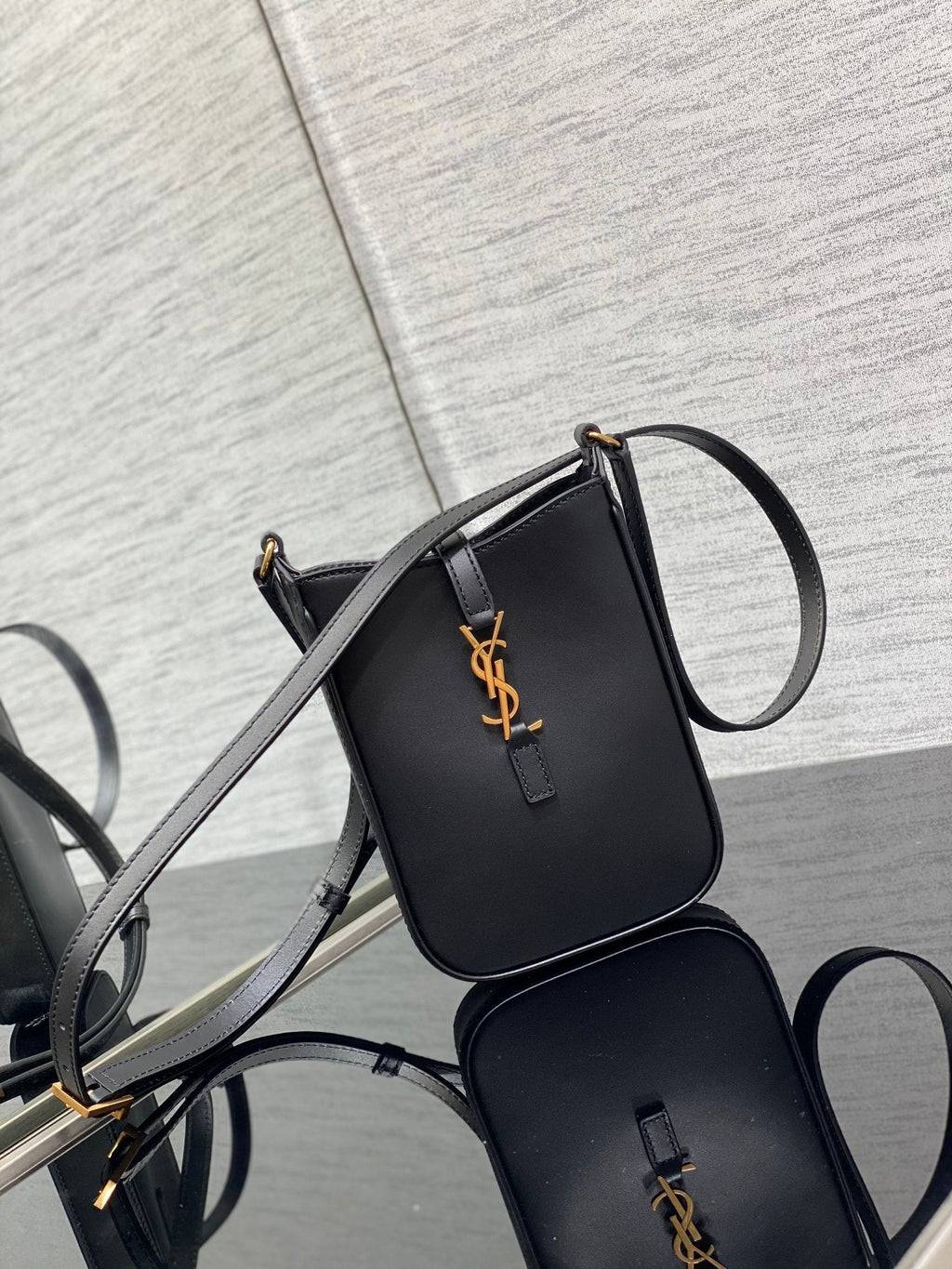 YSL Le 5 a 7 Mini Black Bag product image 2, provided for visual reference and product detail review