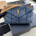YSL Puffer Denim Bag - Blue product image 1, provided for visual reference and product detail review