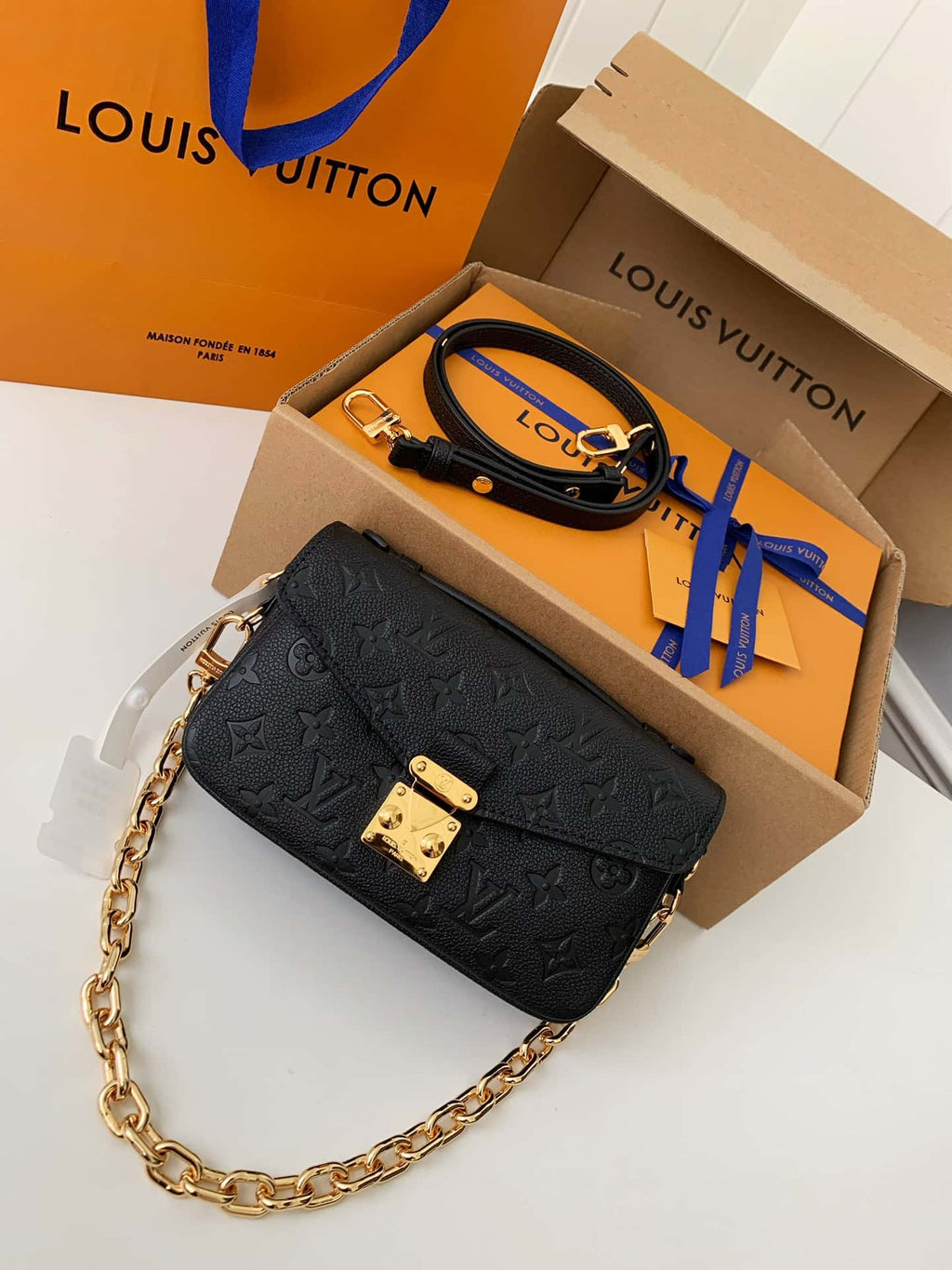 Louis Vuitton Monogram Empreinte Handbag - Black product image 3, provided for visual reference and product detail review