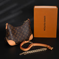 Louis Vuitton Boulogne Monogram Canvas Shoulder Bag – Classic Brown with Vachetta Leather Trim (M45832) product image 1,