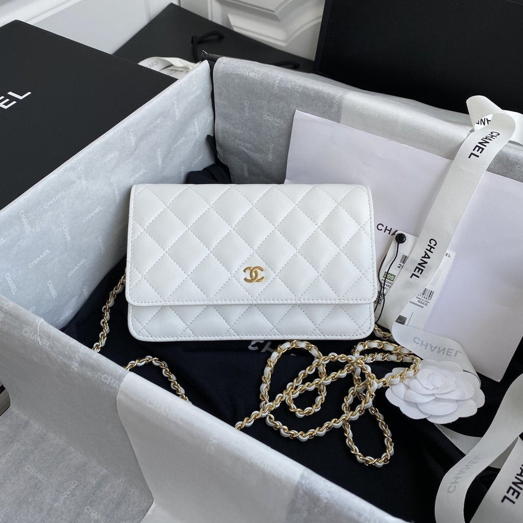 Chanel Wallet On Chain WOC White product image 1, provided for visual reference and product detail review